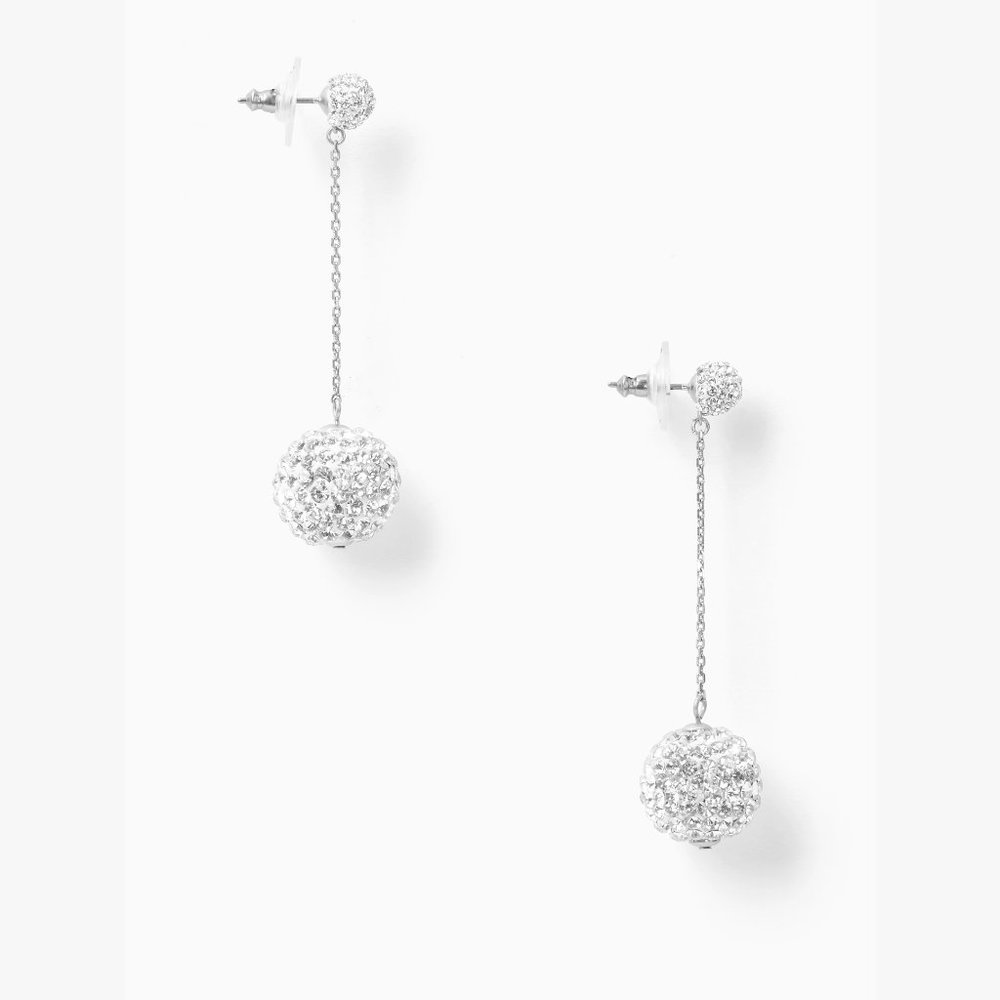 Kate Spade Sparkly Ball Dangling Earrings - Picture 2 of 3